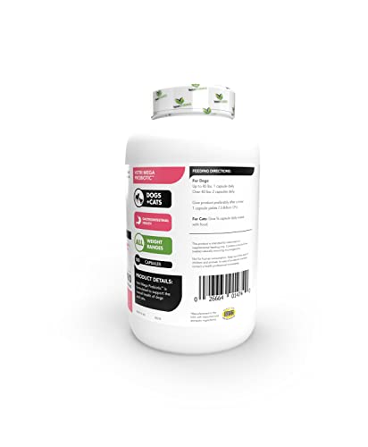 VetriScience Vetri Mega Probiotic and Prebiotic for Dogs and Cats, 180 Capsules - Digestive Relief - Easy to Give Capsules - GI Support - Image 7