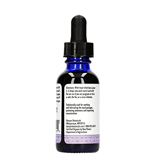 Banyan Botanicals Nasya Oil – Organic Herbal Nasal Drops for Clear Breathing – Ayurvedic Nasal Cleaner and Nose Moisturizer*  – One Fluid Ounce – Certified Organic, Non GMO, Chemical Free - Image 8