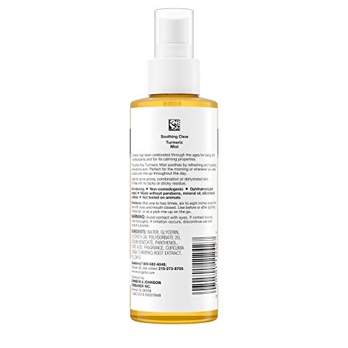 Neutrogena Soothing Clear Turmeric Mist Spray, 4.2 Fl Oz - Image 5