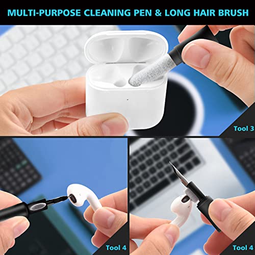 Cleaner Kit for AirPod, Multi-Tool iPhone Cleaning Kit, Cell Phone Cleaning Repair & Recovery iPhone and iPad (Type C) Charging Port, Lightning Cables, and Connectors, Easy to Store and Carry Design - Image 5