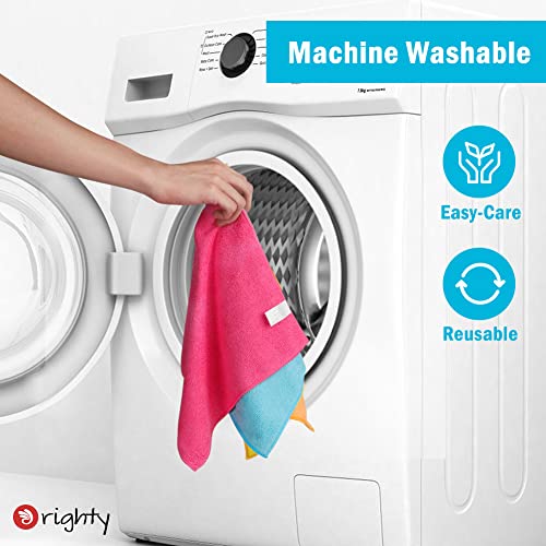 Orighty Microfiber Cleaning Cloths, Pack of 20, Highly Absorbent Cleaning Supplies, Lint Free Cloths for Multiple-use, Powerful Dust Removal Cleaning Rags for House, Kitchen, Car Care(12x12 inch) - Image 2